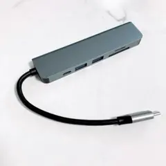 ⭐️ USB C ハブ アダプタ 6-in-1 マルチポート Type-C