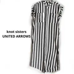 UNITED ARROWS knot sisters ストライプ 半袖ワンピース