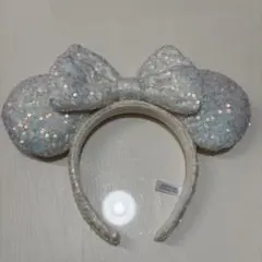 ミニーマウス風スパンコールカチューシャ