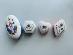 【未使用】アフターヌーンティー　陶器小物入れ