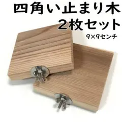四角い止まり木　2枚セット 　インコ・小動物用ステップ。のサムネイル