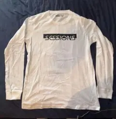 新品 SESSIONS ロンT 長袖Tシャツ ホワイト XL メンズ ビッグロゴのサムネイル