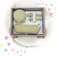 ケラッタ ベビー食器セット シリコン 吸盤付き 出産祝い シーウィードグリーン