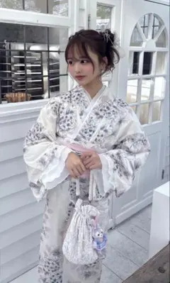 グレイル　浴衣　2点セット　紫陽花　花火大会　夏祭り即日発送のサムネイル