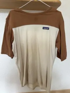 patagonia XS Tシャツ ブラウン/ベージュ