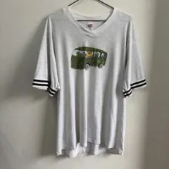 80s USA製 SOFFE ヒッピー ワーゲン Vネック リンガーT XLのサムネイル