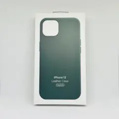 新品-純正互換品-iPhone13　レザーケース　グリーン