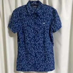 J.LINDEBERG ジェイリンドバーグ ポロシャツレオパードネイビーMサイズ