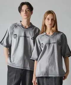 CLEL ヘビーウェイト ヴィンテージデザイン半袖ゲームTシャツ ゲームシャツ