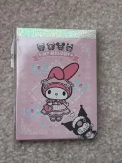 新品マイメロディ●　メイド　ミニメモ帳　2007年　クロミ　平成レトロ