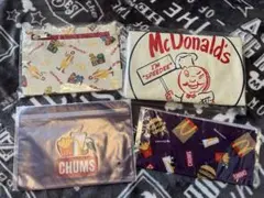 マック　ビックスマイルバック　ドナルドポーチ　チャムス