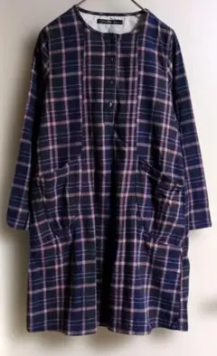 【値下】Sunny Clouds サニークラウズ　チェック柄 シャツワンピース