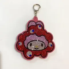 大阪万博 サンリオ ミャクミャク マイメロディ キラキラレザーキーホルダー