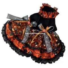 ハンドメイド♡犬服 ハロウィンの3段フリルキャミワンピース - メルカリ