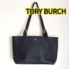 トリーバーチ エマーソンバックパック ネイビー 金ロゴ - メルカリ