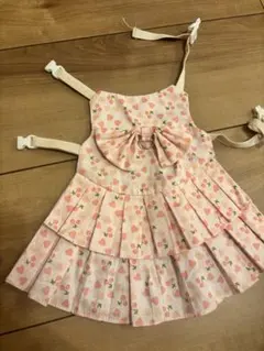 うさぎ用　洋服　ペット服　ハーネス　Mサイズ　ピンク