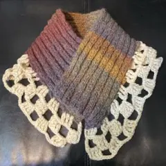 ハンドメイド グラデーション ミニマフラー