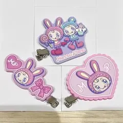 3点セット ★ ナルミヤキャラクターズ ラバークリップ メゾピアノ ベリエちゃん