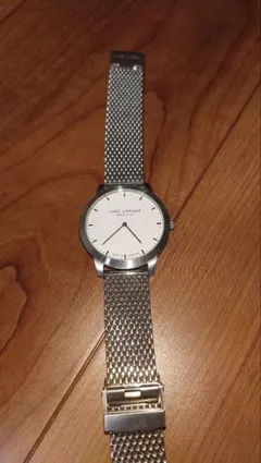正規品】LARS LARSEN ラースラーセン 腕時計 ネイビーブラックレザー 