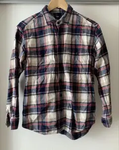 UNIQLO ユニクロ チェック柄 コットン フランネル 長袖シャツ メンズ S