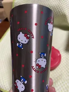 【新品】ハローキティ　フタ付きステンレスタンブラー
