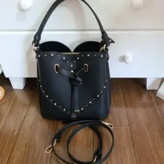 レア♡ラインストーン＆スタッズハートカットバッグ