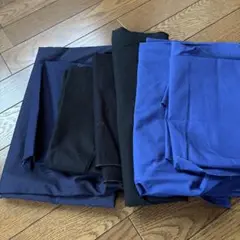 生地 はぎれセット 黒 ネイビー 青