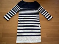 匿名配送　即日発送　ユニクロ　コットン　ボーダーワンピース　チュニック　S