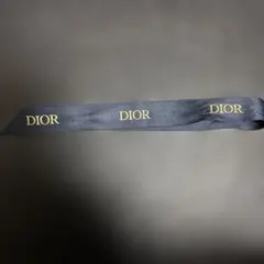 DIOR ロゴ入りネイビーリボン