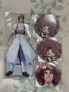 ベルモンド・バンデラス 新生活応援 スクラッチ アクリルスタンド 缶バッジ