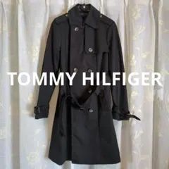 トミーヒルフィガー TOMMY HILFIGER トレンチコート ブラック 黒