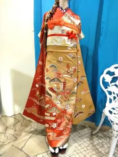 振袖フルセット、正絹振袖、成人式、半襟重ね衿、帯揚げ帯締め、西陣袋帯、襦袢