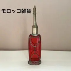 ★モロッコ★　morocco 　雑貨　インテリア　香水瓶　【レッド】