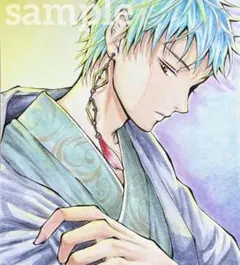 手描きオリジナルイラスト アナログ 色紙 水彩 原画