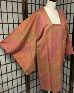 C288正絹　袷　道行コート　未使用しつけ付極美品　着物