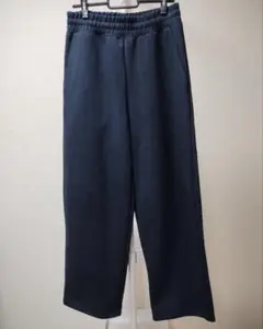 UNIQLO:C ネイビー ワイドスウェットパンツ ネイビーM