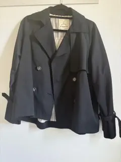 as know asダブルブレストトレンチコート　ブラック