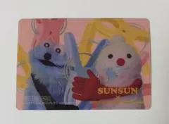 マツキヨ ココカラ パペットスンスン クリアカード付きステッカー ノンノン