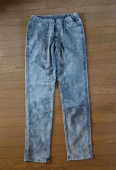 ☆グレー デニム風 スキニーパンツ