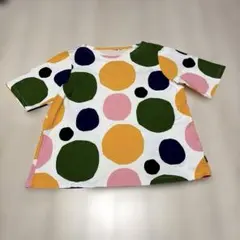 ギリギリ価格。ユニクロマリメッココラボのカラフルサークル柄の綿100%カットソーのサムネイル
