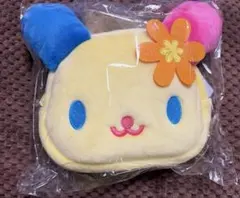 サンリオ ウサハナ フェイス形パスケース ぬいぐるみ キーホルダー　定期入れのサムネイル