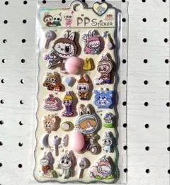 ラブブ♡labubu おしりシール　ぷくぷくシール　ぷにぷにシール　マシュマロ