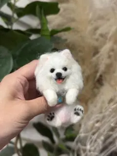 クリップペット　ポメラニアン　うちの子　ポメ　犬　羊毛フェルト