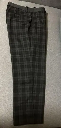 メ4921 未使用　UNIQLOEZYアンクルパンツ（タータンチェック）
