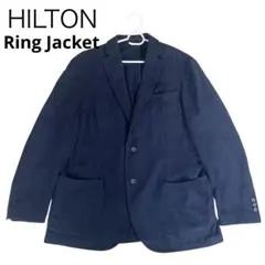 HILTON テーラードジャケット　ネイビー リングヂャケット　大きいサイズ