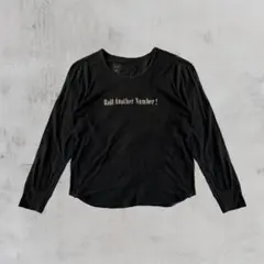 GAP ロンT 長袖 カットソー ブラック プリント入り Sサイズ ヴィンテージ