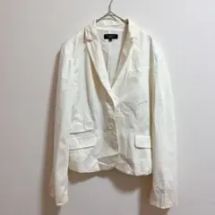 お得✨TALBOTS【US12】テーラードジャケット ホワイトのサムネイル