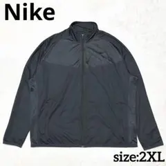 Nike ブラック 2XL ジップアップ トラックジャケット ジャージ 黒ナイキ