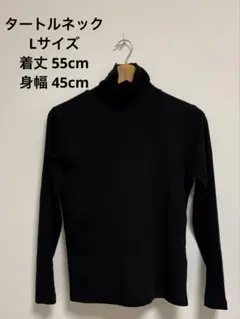 タートルネック 黒 Lサイズ
