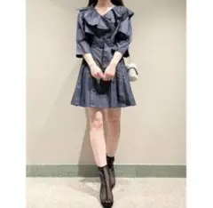 値下げしました！ SNIDEL フリルトレンチミニワンピース